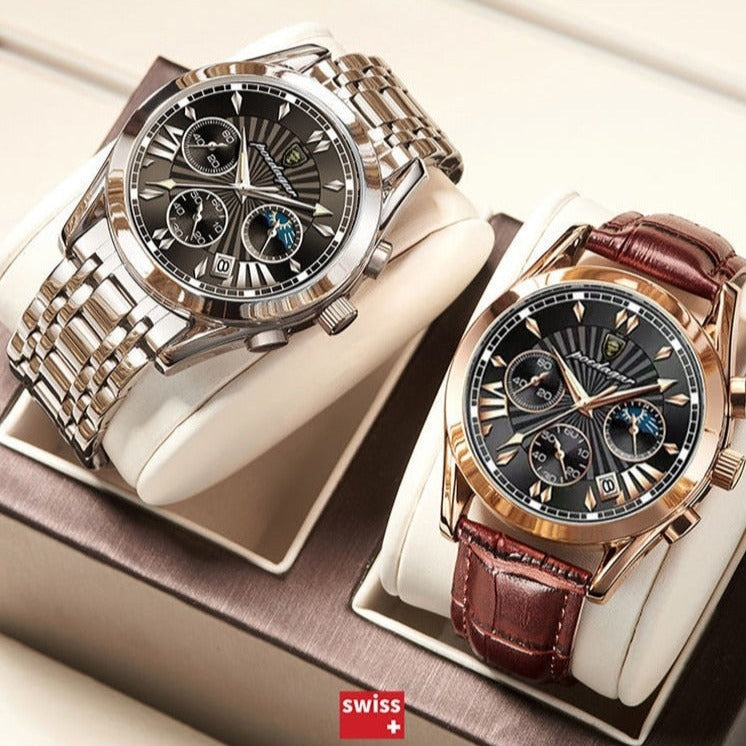 Relógio Masculino Poedagar Executivo - Design Moderno Elegante