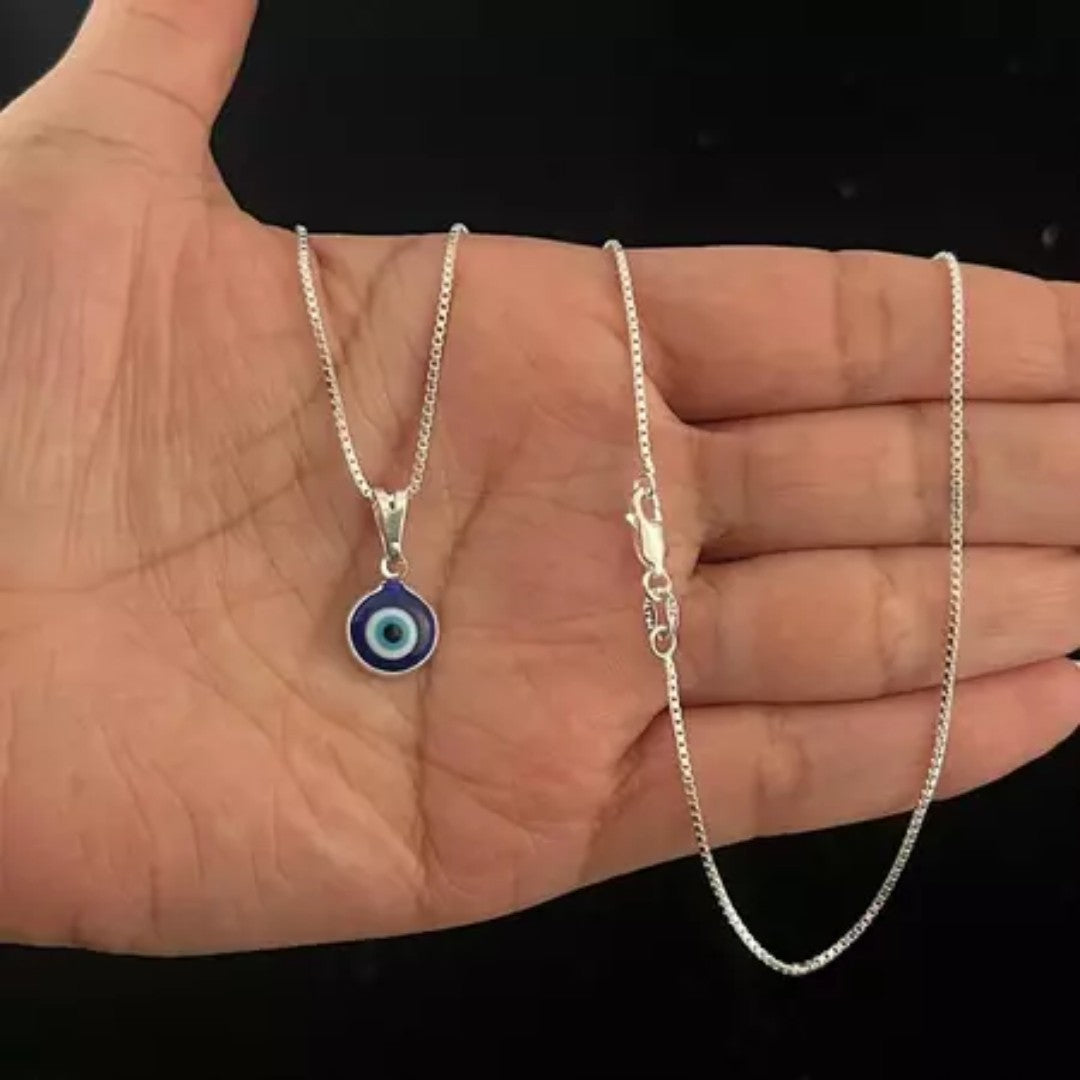 🍀 FortunaSteel™ – Corrente Masculina em Prata com Pingente de Trevo da Sorte