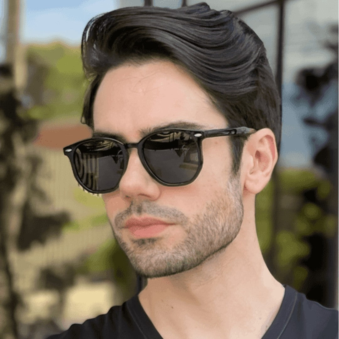 😎 VisionEdge™ – Óculos de Sol Masculino Quadrado UV400 | Estilo, Proteção e Confiança