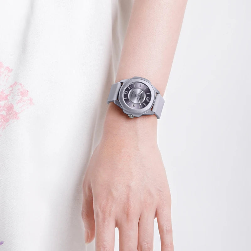 Relógio Feminino NAVIFORCE Polygon Chic À Prova D'Água 50m