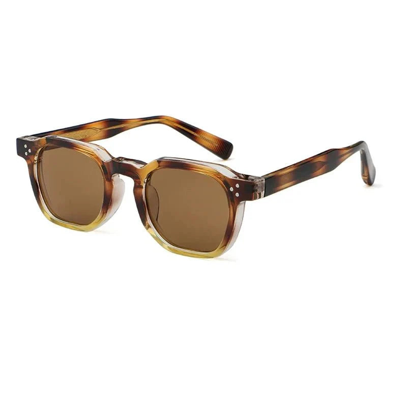 Óculos de Sol Masculino Punk Retrô Quadrado Pequeno UV400