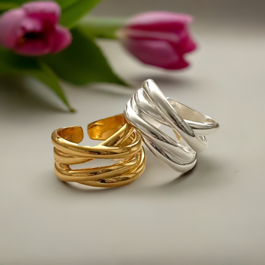Anéis Vintage Ajustáveis - Elegância Atemporal