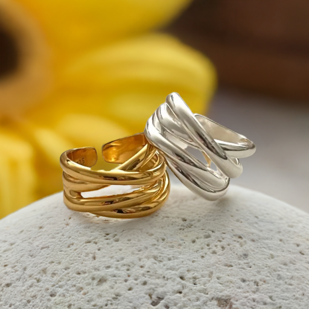 Anéis Vintage Ajustáveis - Elegância Atemporal