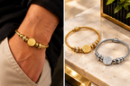 Bracelete Medalhão São Bento com Strass BentoLux – Promoção de Lançamento