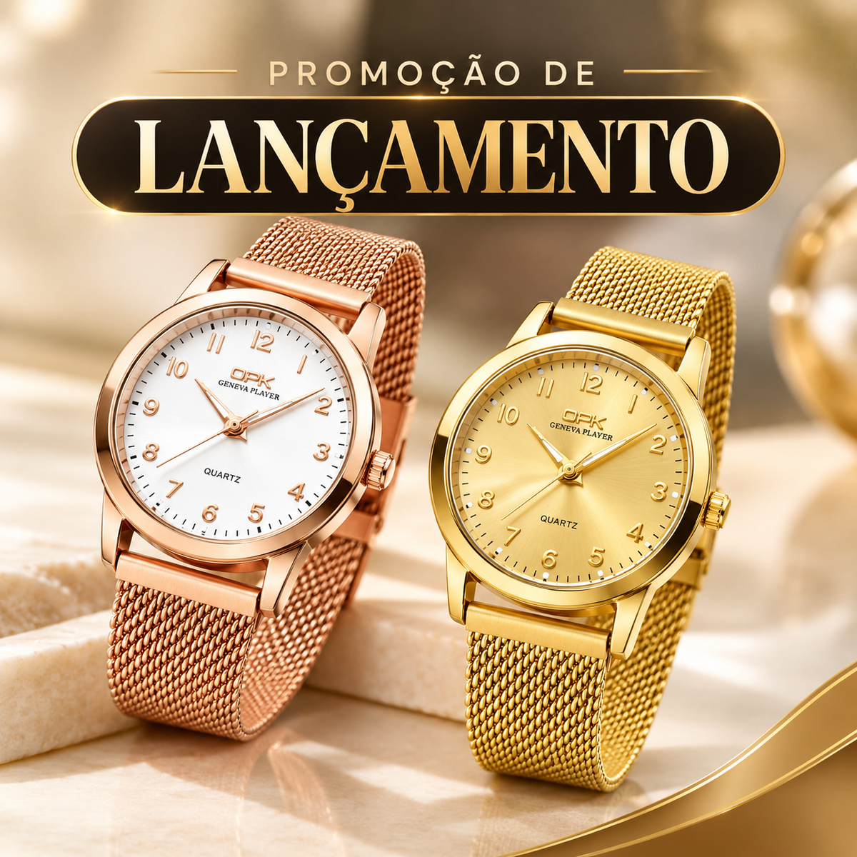 Relógio Feminino OPK Éclat | Promoção de Lançamento