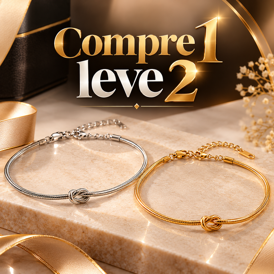 Pulseira Nó Duplo Elo | Compre 1 e Leve 2