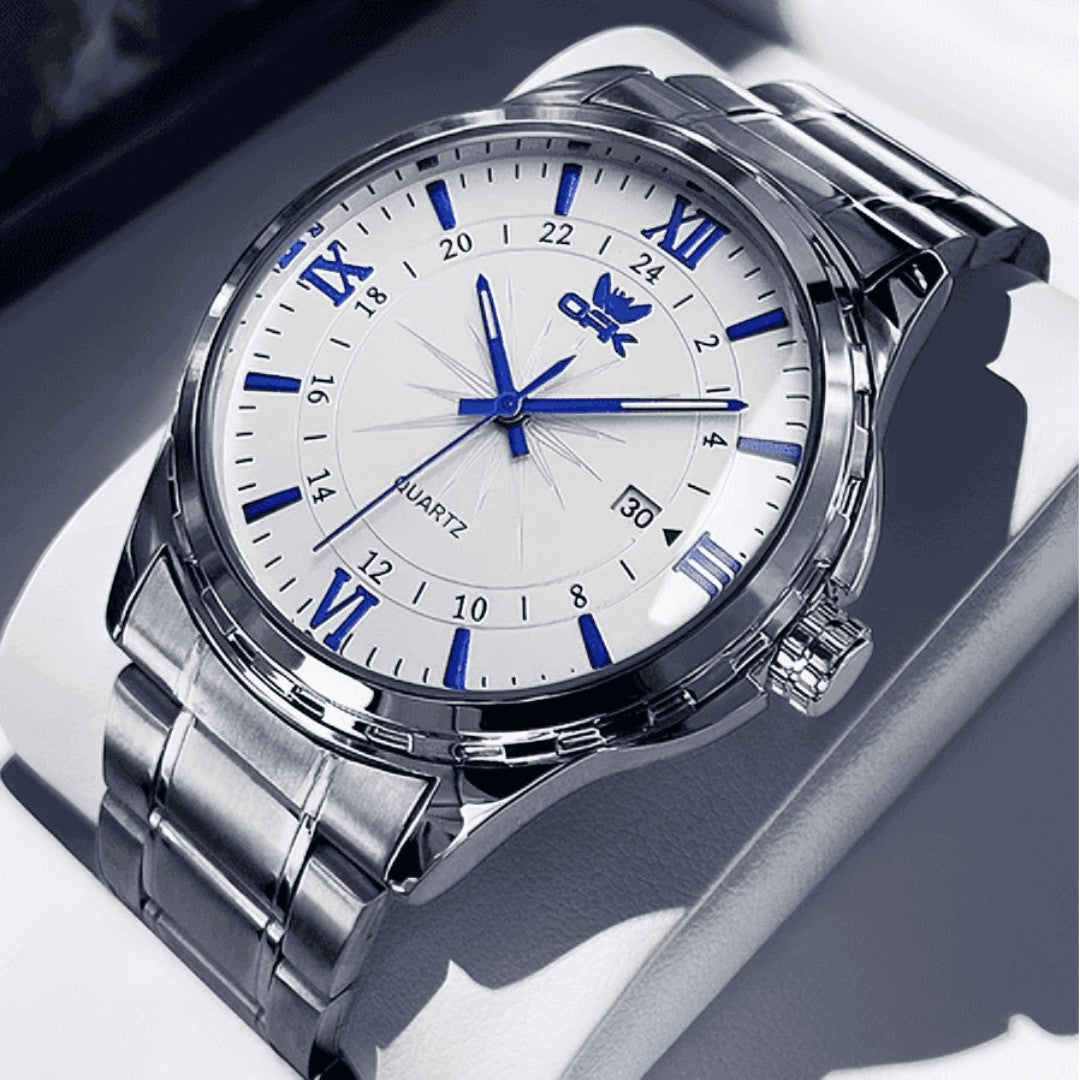 ⌚ IronChronos™ – Relógio Masculino Luxo Esportivo à Prova d’Água em Aço Inoxidável