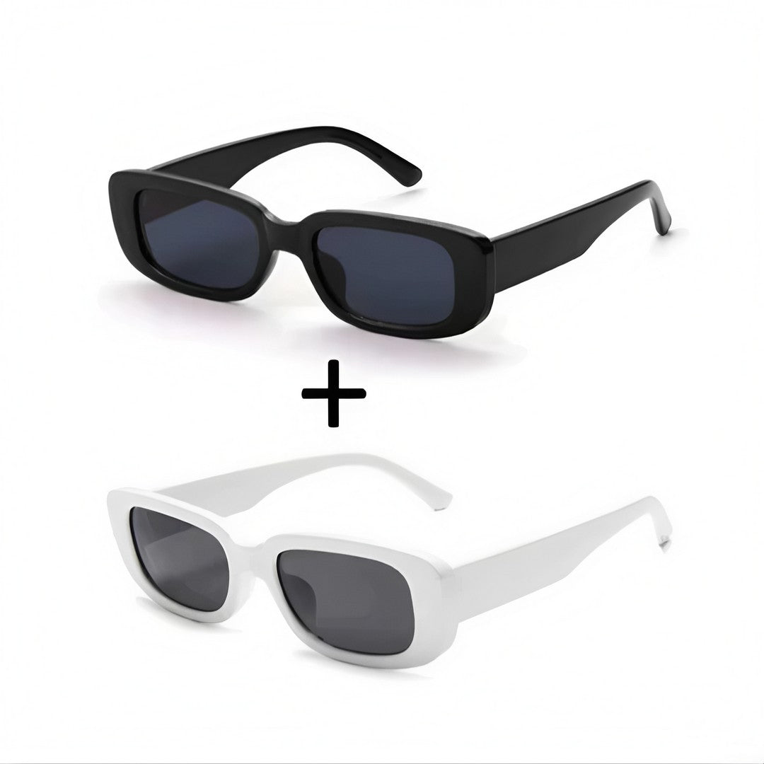 Kit 2 Óculos de Sol Retrô Vintage Unissex UV400 Masculino Feminino
