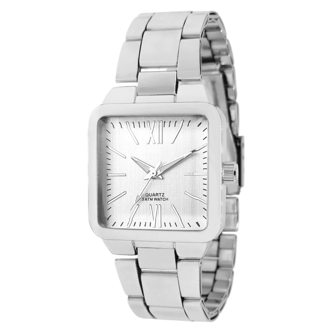 ⌚ SquareLuxe™ – Relógio Feminino Quadrado de Luxo e Estilo Moderno