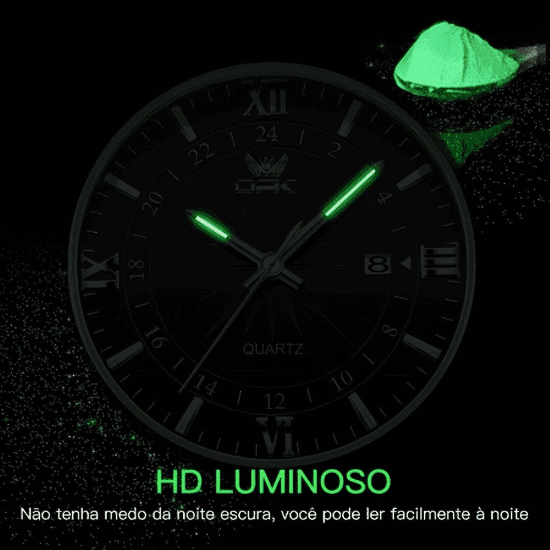 ⌚ IronChronos™ – Relógio Masculino Luxo Esportivo à Prova d’Água em Aço Inoxidável