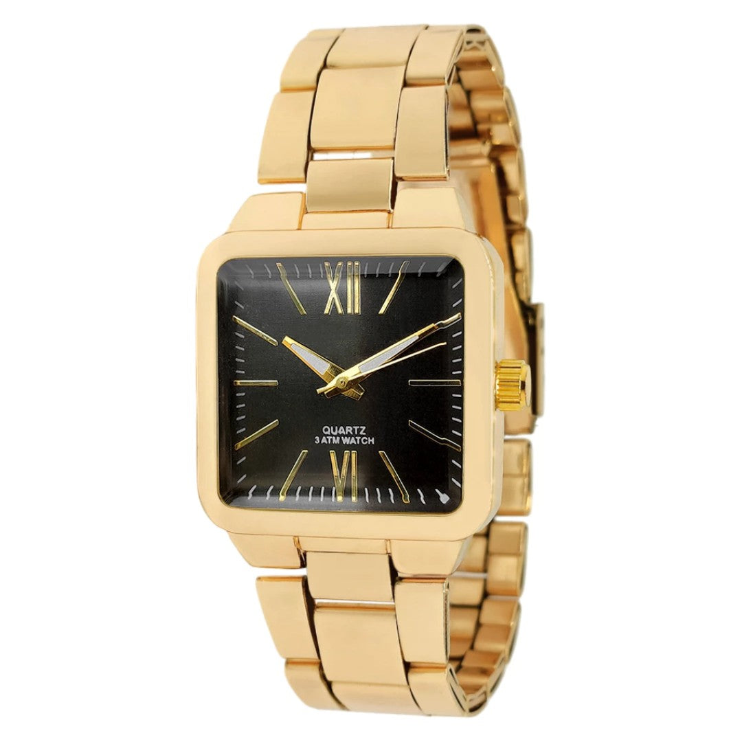 ⌚ SquareLuxe™ – Relógio Feminino Quadrado de Luxo e Estilo Moderno