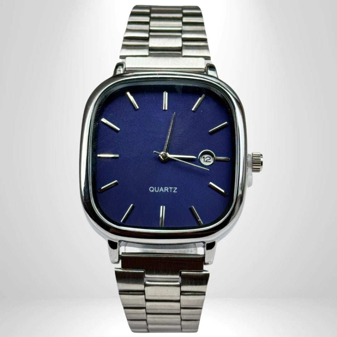 ⌚ ChronoRetro™ – Relógio Masculino Vintage Quadrado | Estilo Clássico com Toque Moderno