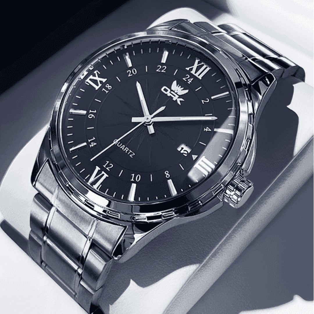 ⌚ IronChronos™ – Relógio Masculino Luxo Esportivo à Prova d’Água em Aço Inoxidável