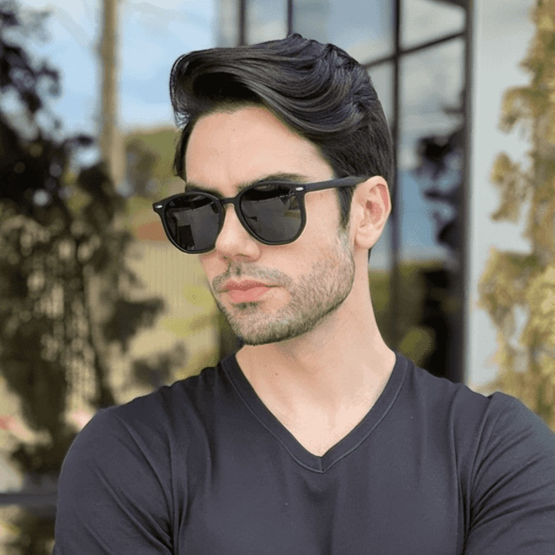 😎 VisionEdge™ – Óculos de Sol Masculino Quadrado UV400 | Estilo, Proteção e Confiança