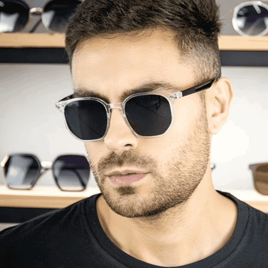 😎 VisionEdge™ – Óculos de Sol Masculino Quadrado UV400 | Estilo, Proteção e Confiança