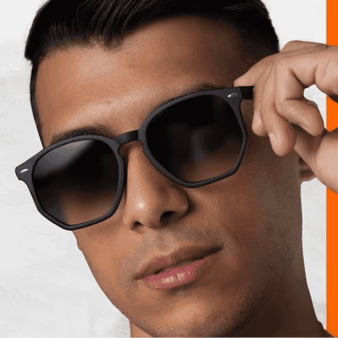 😎 VisionEdge™ – Óculos de Sol Masculino Quadrado UV400 | Estilo, Proteção e Confiança