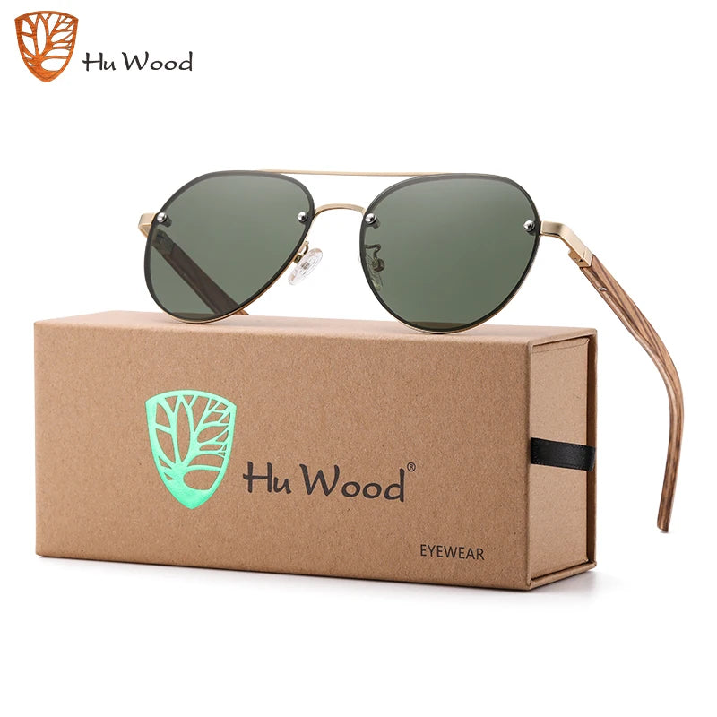 Óculos de Sol Polarizados Hu-Wood - Visão Suprema