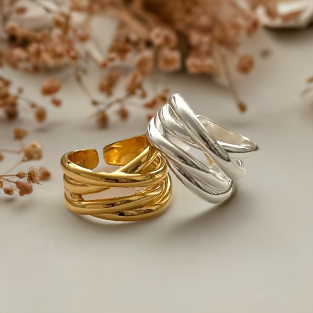 Anéis Vintage Ajustáveis - Elegância Atemporal